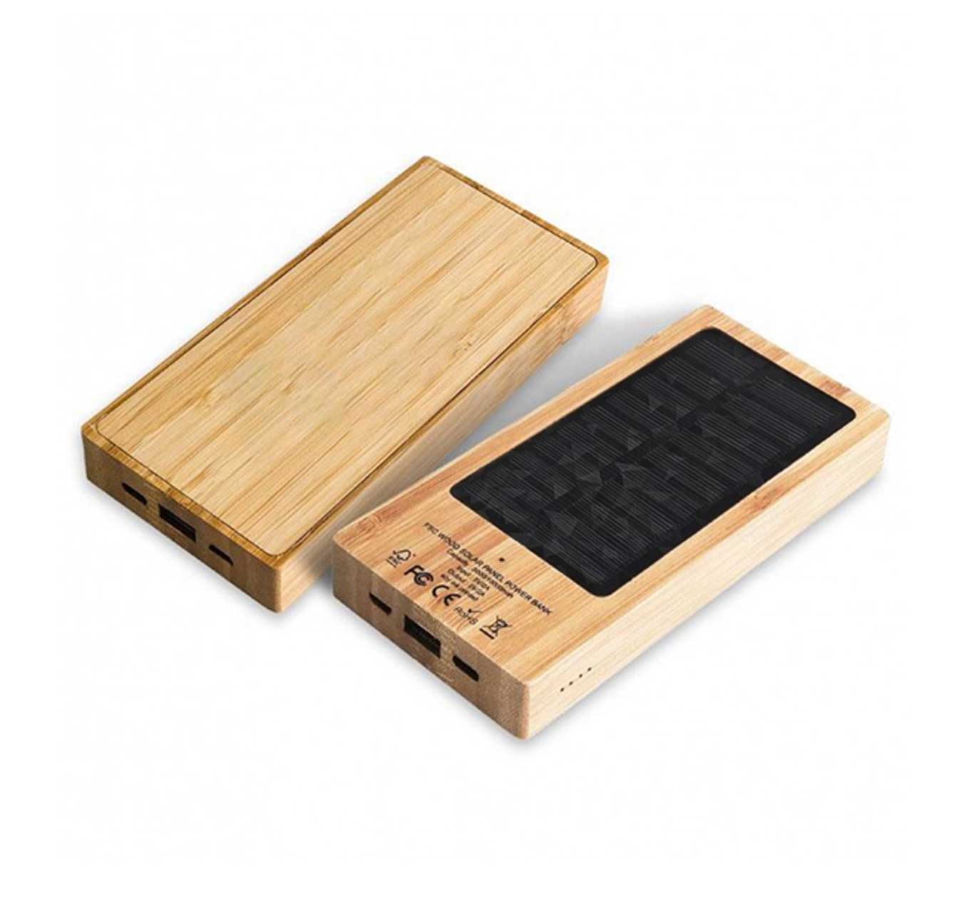 Solar Bamboo Power Bank